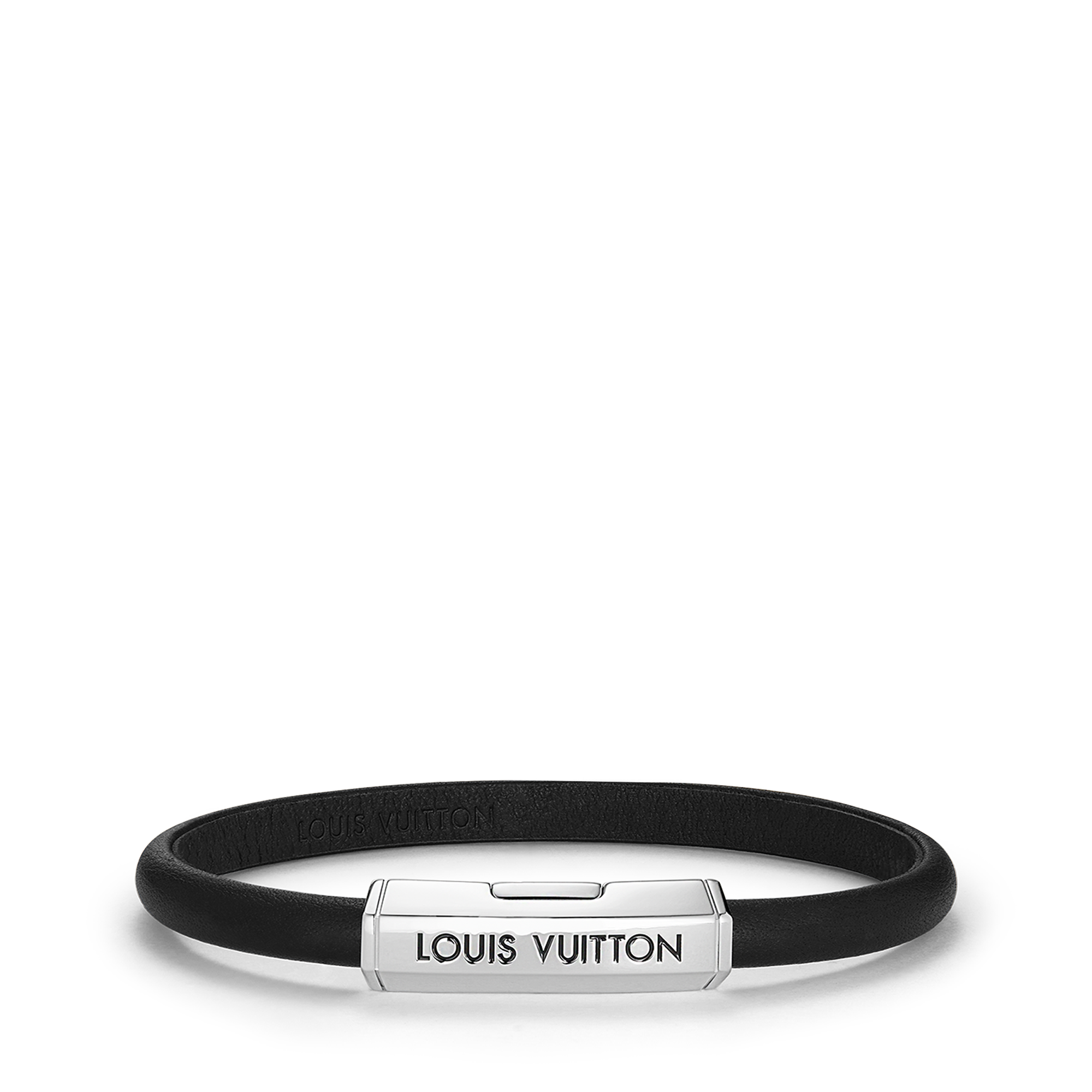 LOUIS VUITTON LV クリックイットブレスレット Silver Lockit x Felix Bracelet, Sterling Silver, Blue Lacquer and